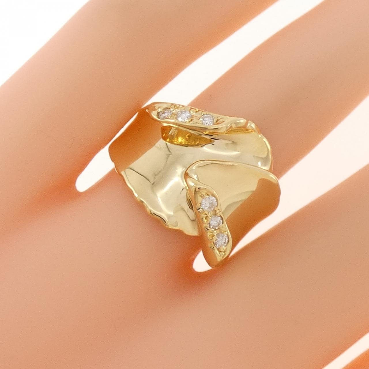 K18YG ダイヤモンド リング 0.11CT