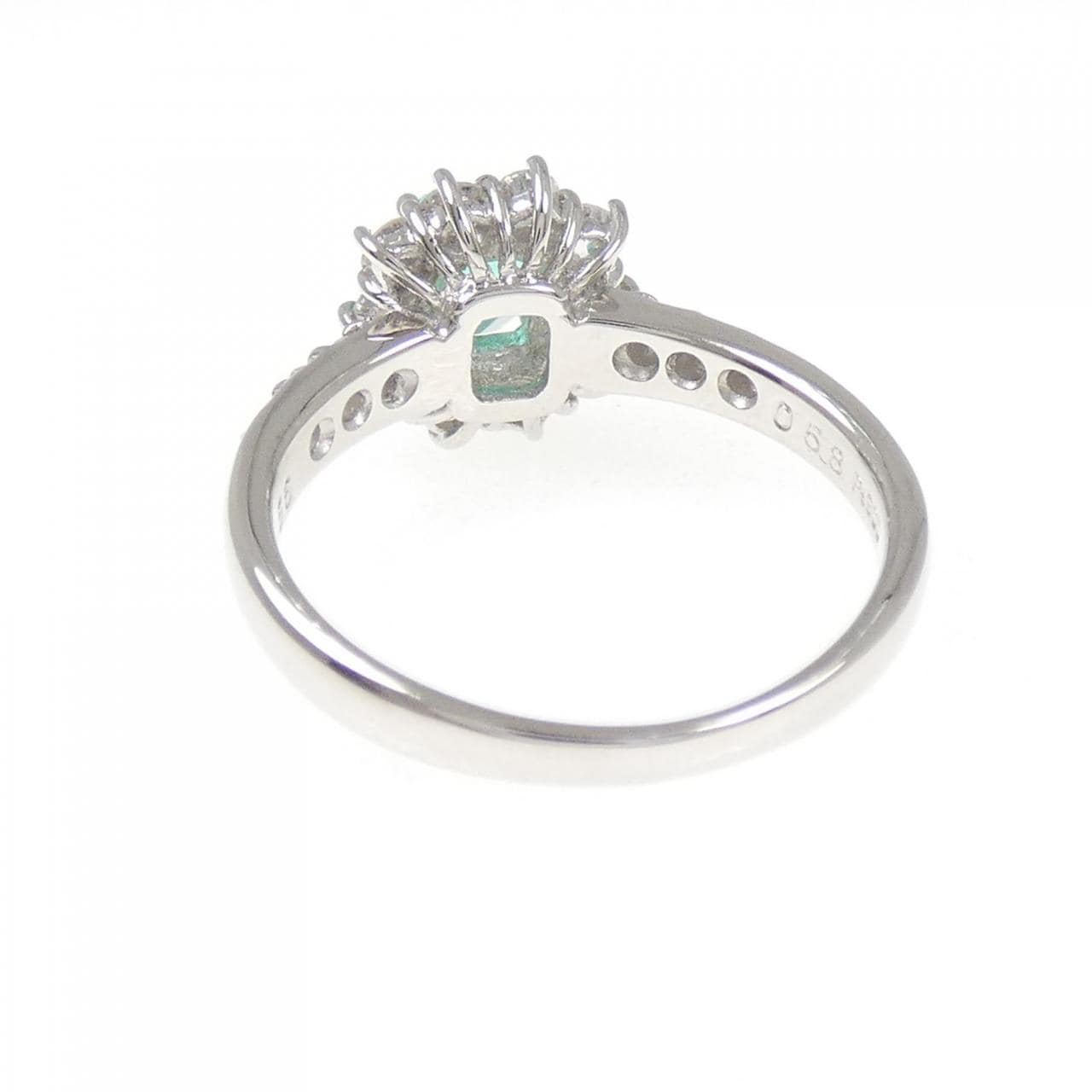 PT900 エメラルド リング 0.58CT