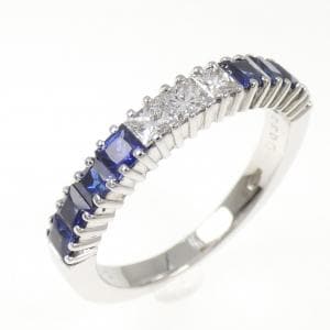 750WG サファイヤ リング 0.98CT