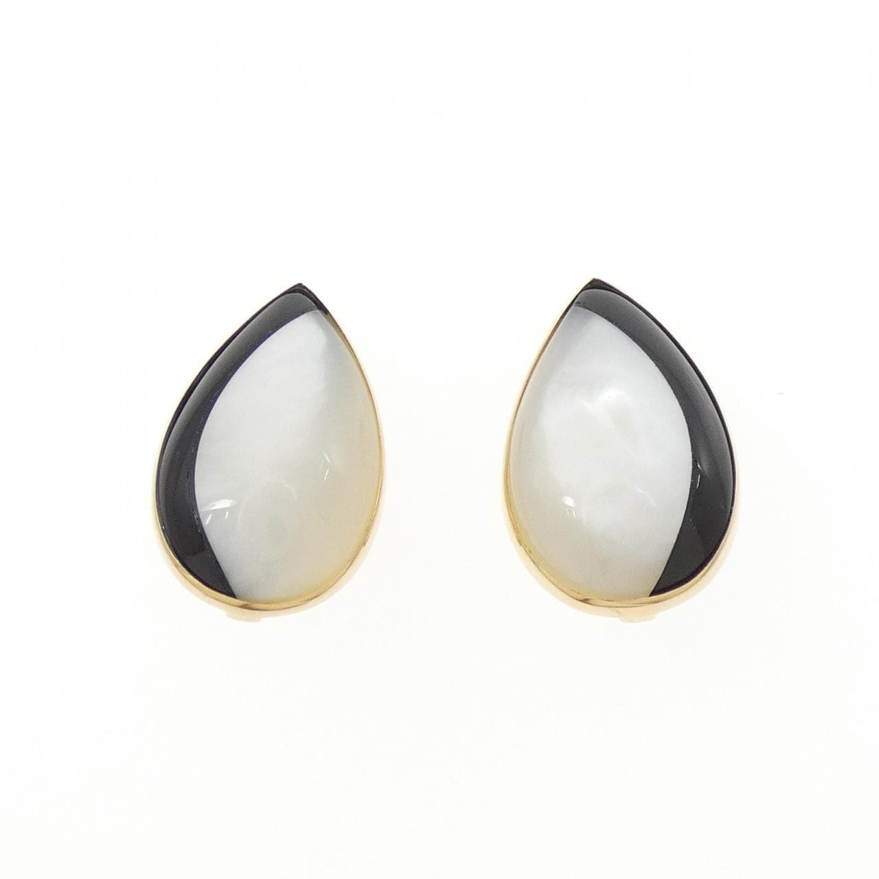 K18YG マザーオブパール イヤリング