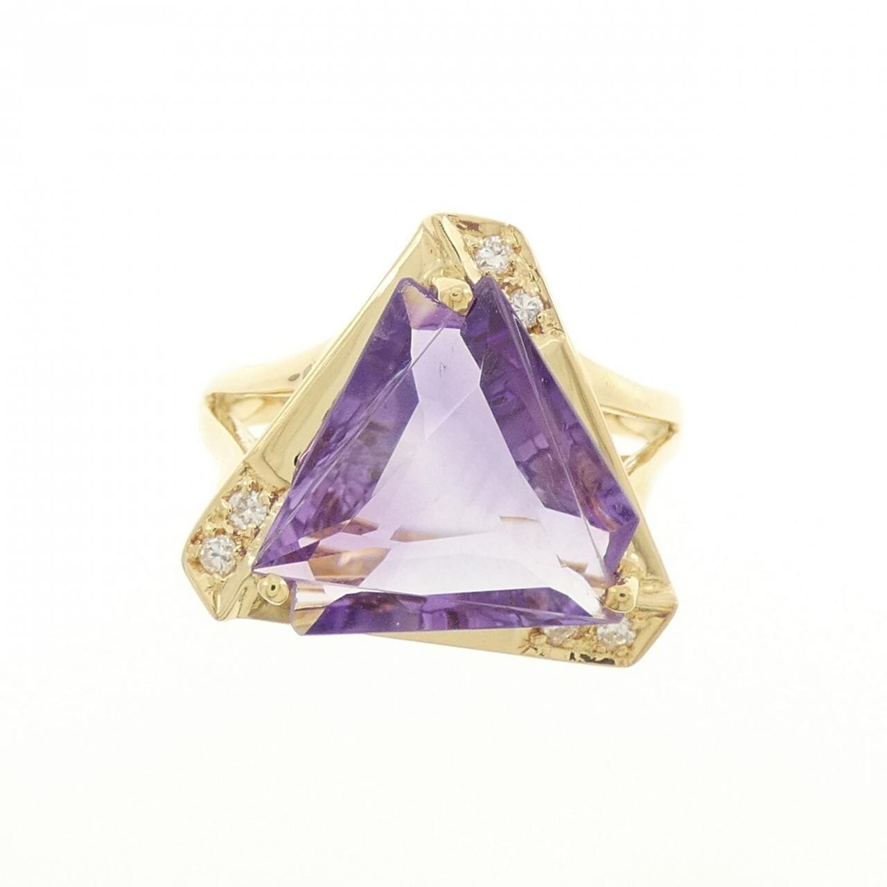 K18YG紫水晶戒指6.00CT