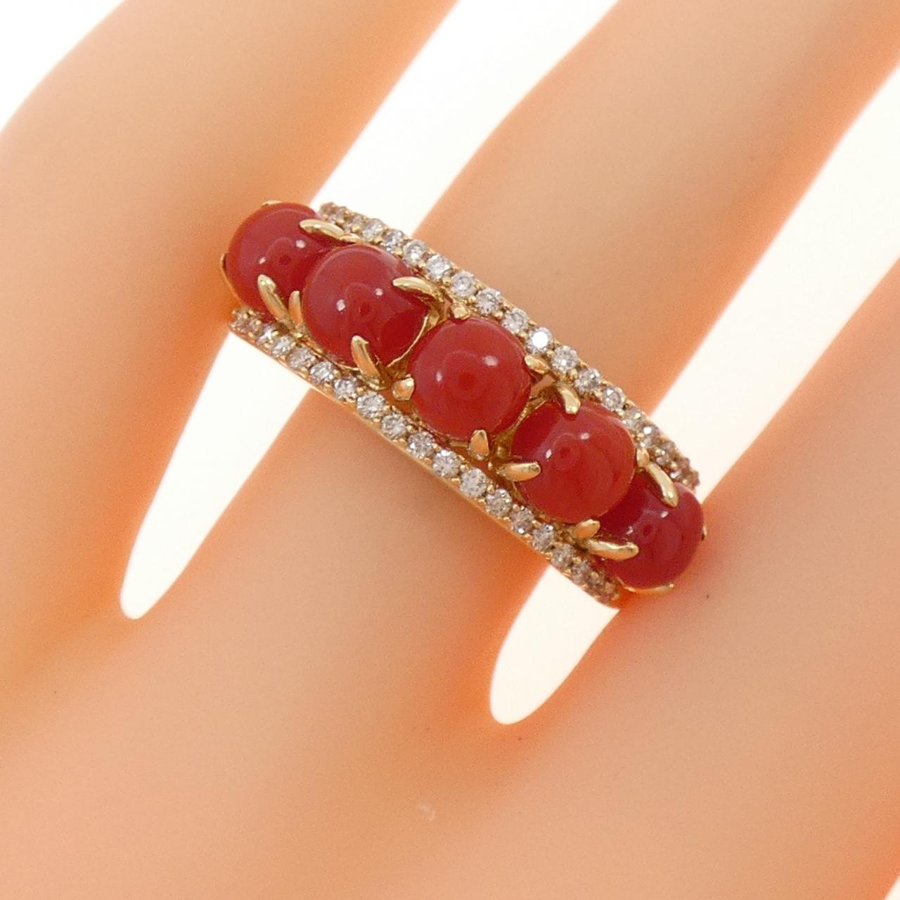 ジーエスティービー サンゴ リング 1.50CT