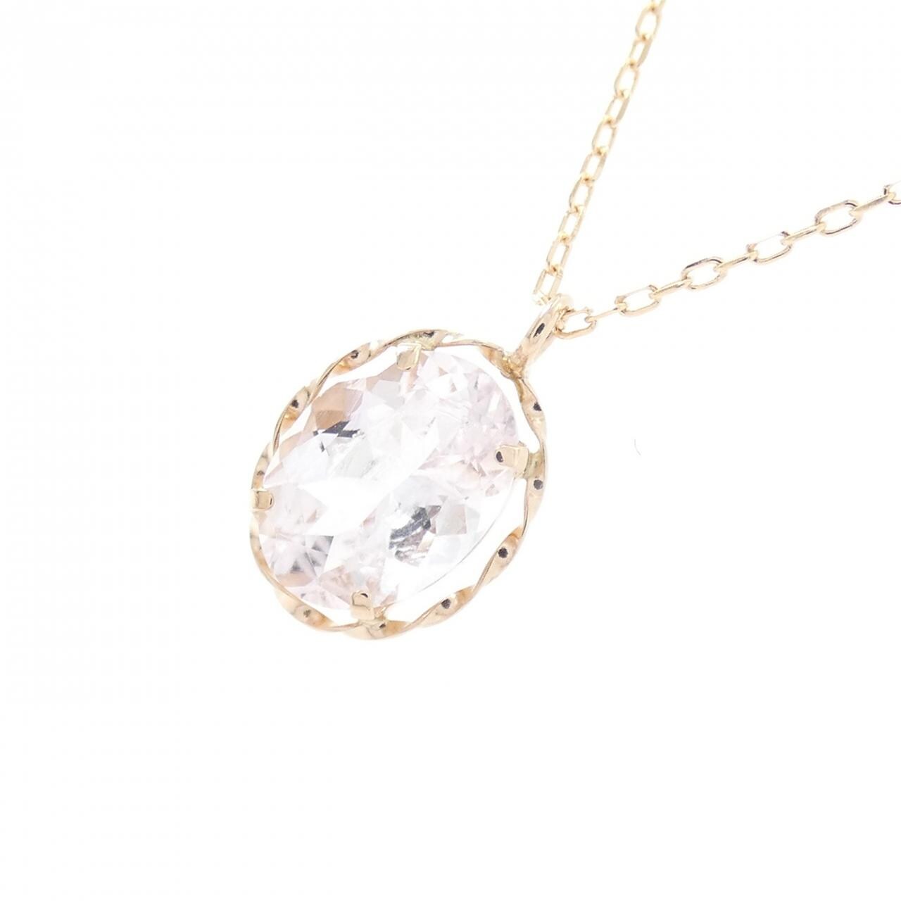K18PG Morganite Necklace 0.80CT