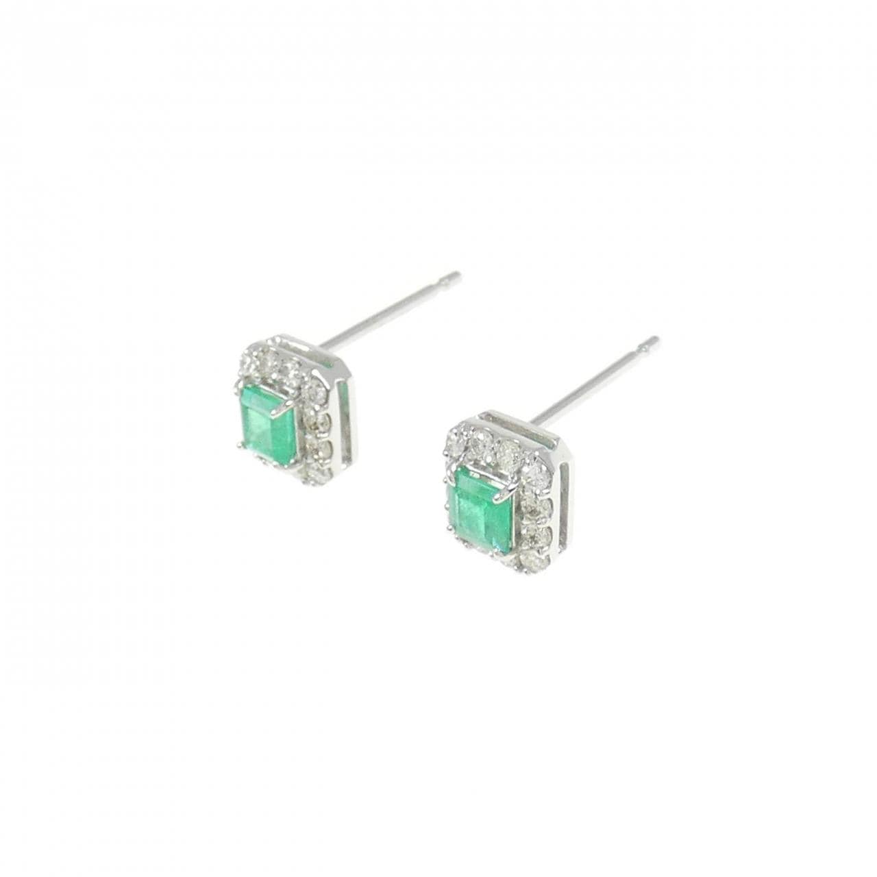 [BRAND NEW] PT Emerald Earrings 0.29CT