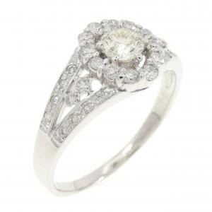 K18WG ダイヤモンド リング 0.30CT