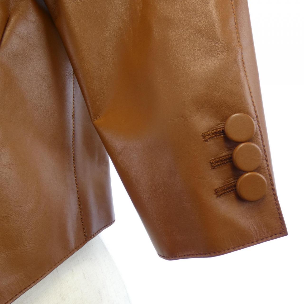 FENDI FPJ930 ALBW leather jacket