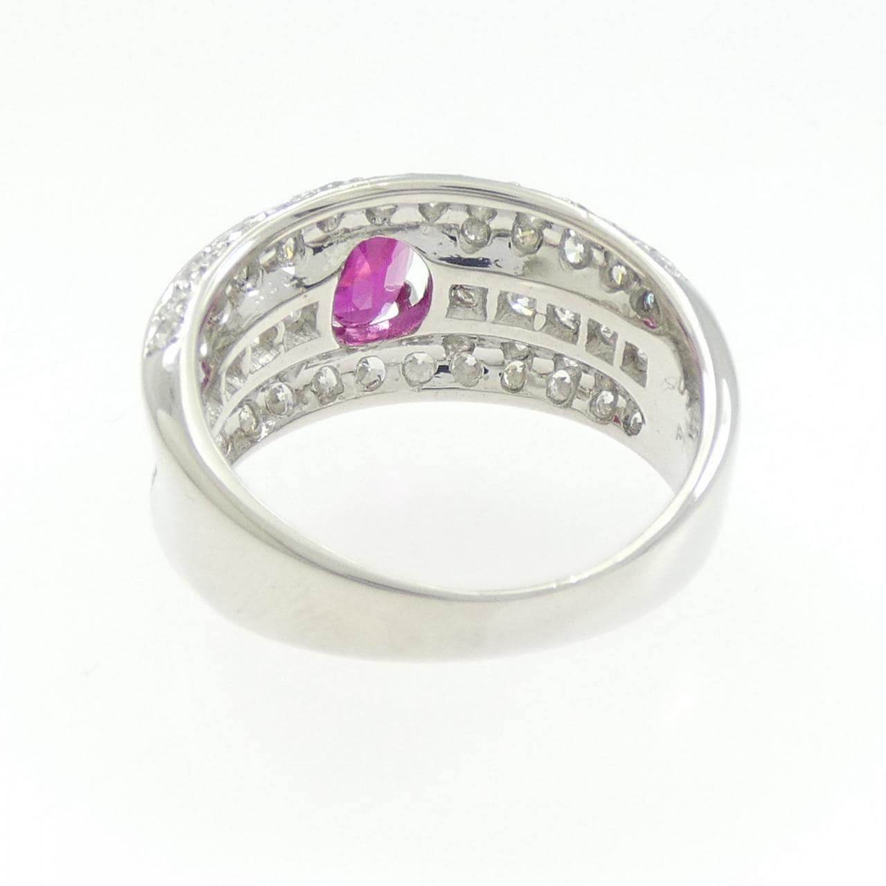 PT 非加熱 ルビー リング 1.35CT ビルマ産