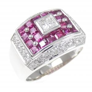 PT900 ルビー リング 2.03CT