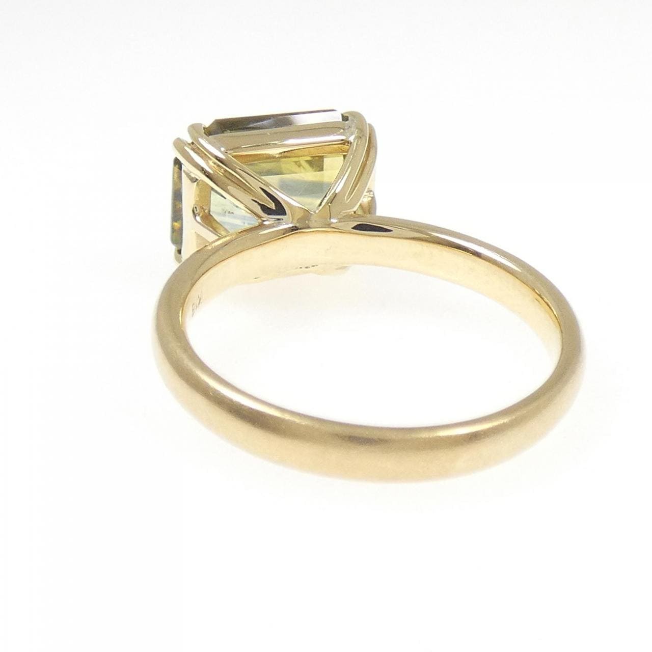 K18YG サファイヤ リング 5.66CT