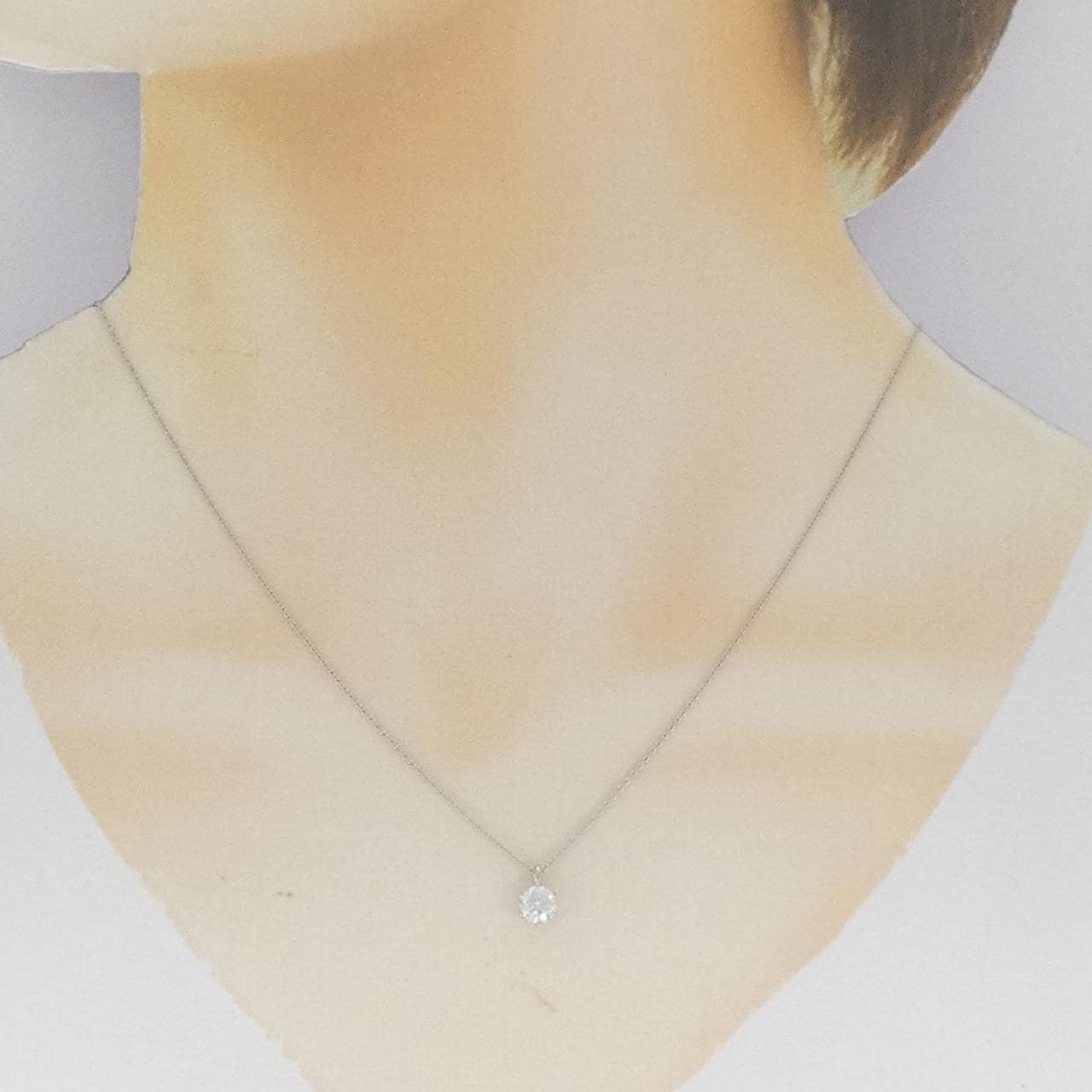 PT900/PT850 ダイヤモンド ネックレス 0.523CT F VS1 3EXT H&C