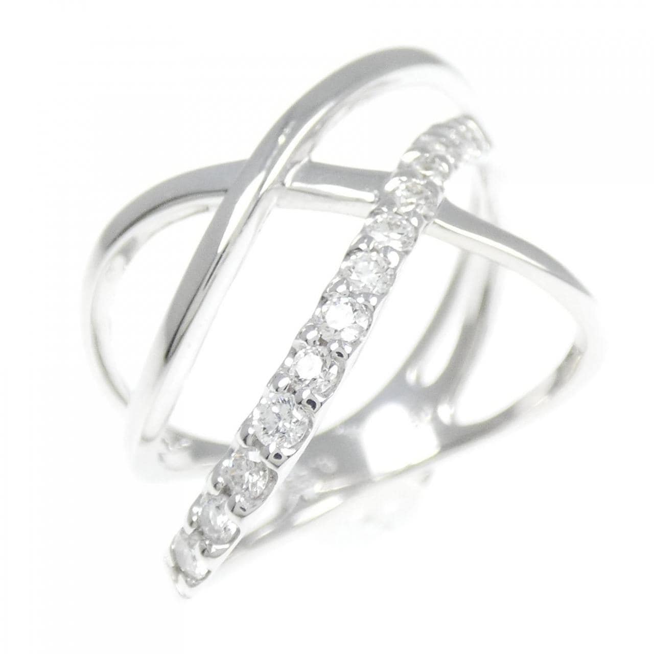 K18WG ダイヤモンド リング 0.25CT