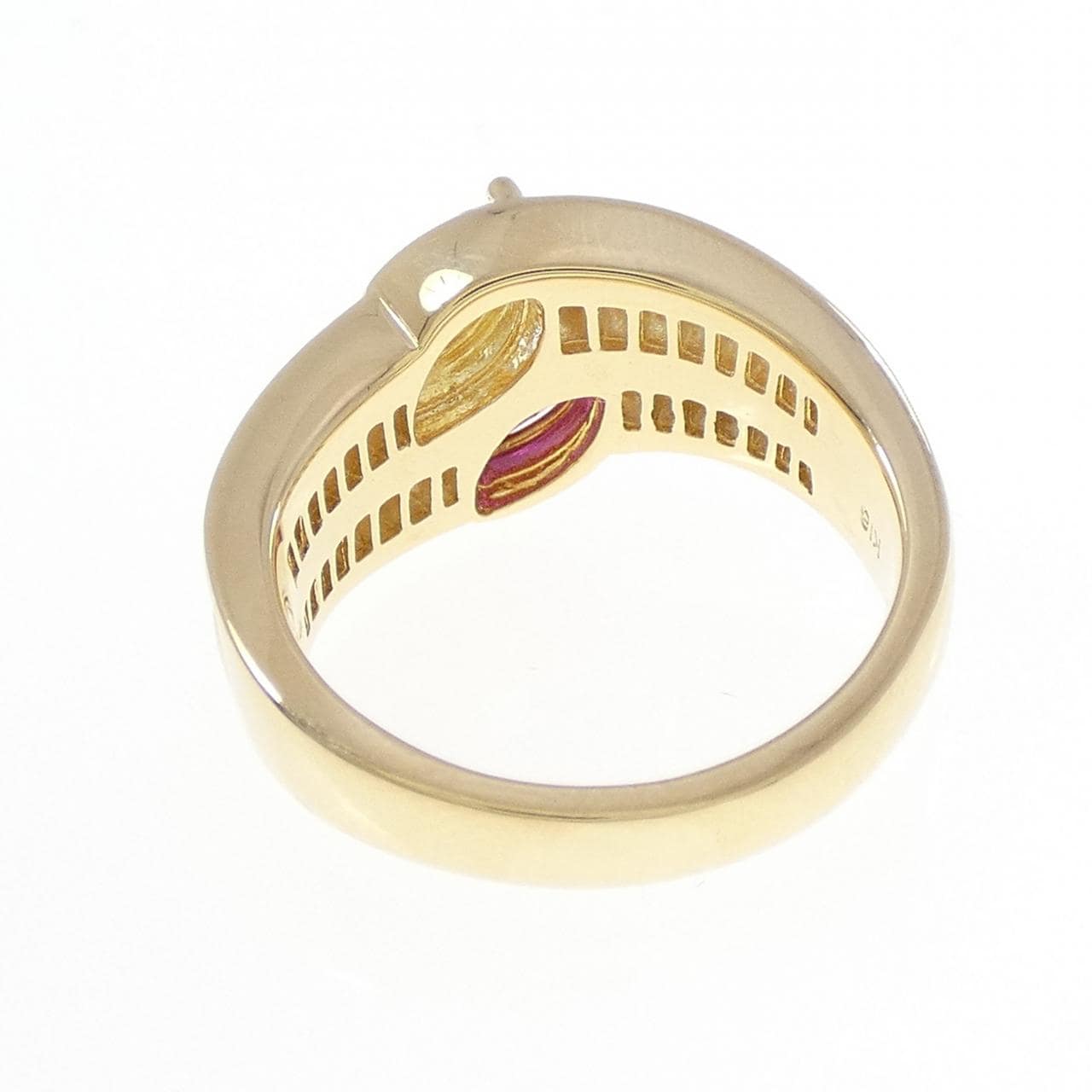 K18YG紅寶石戒指0.45CT