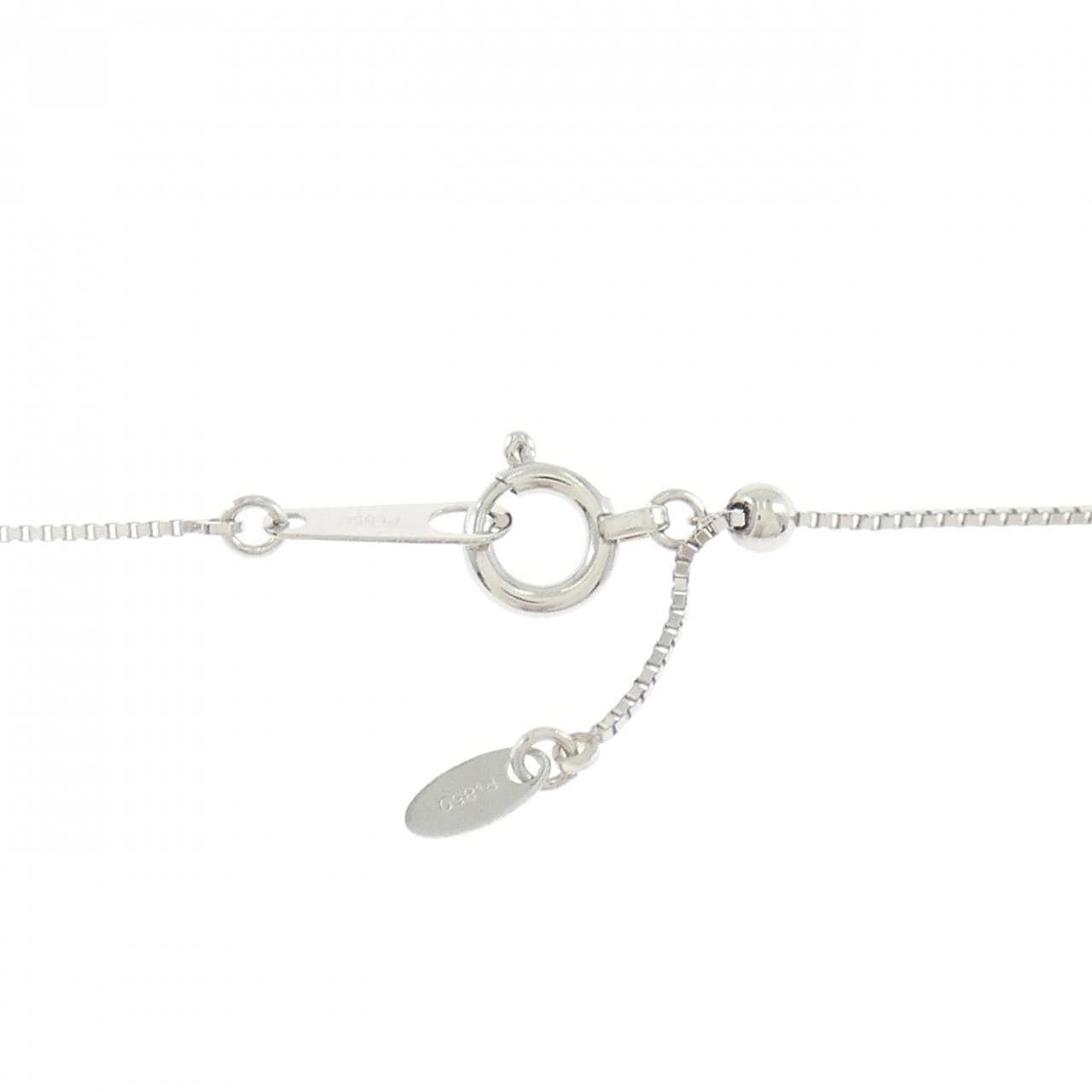PT900/PT850 ハート ダイヤモンド ネックレス 0.30CT