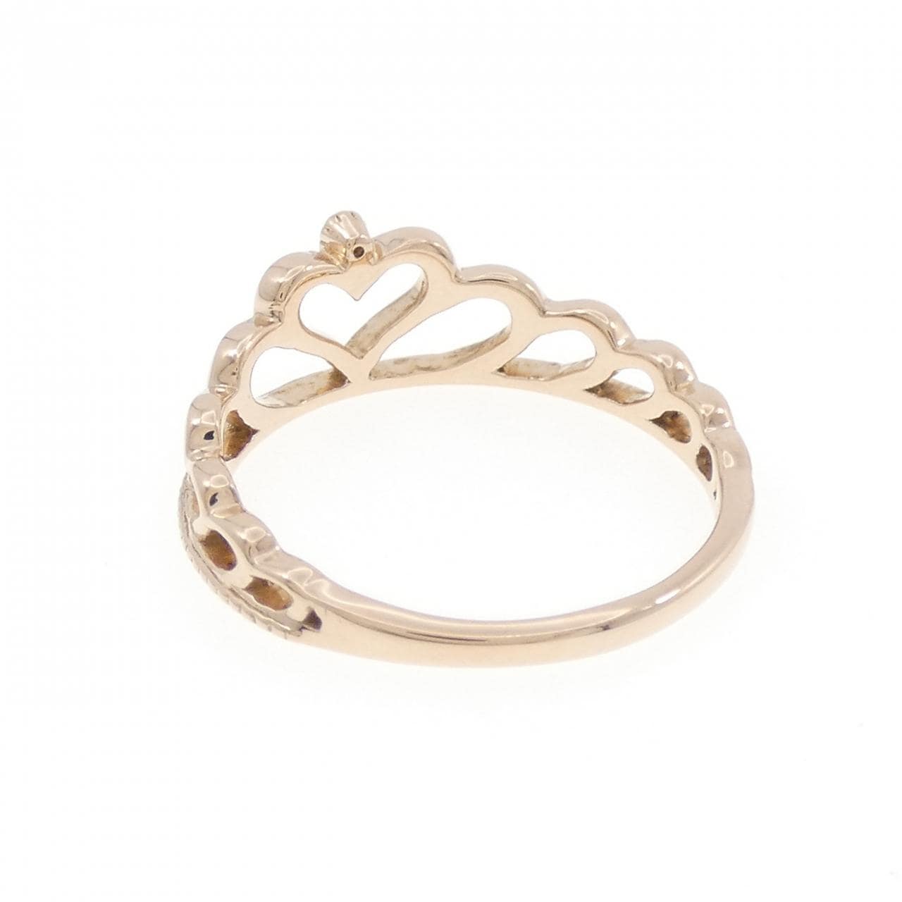 K18PG ティアラ ダイヤモンド リング