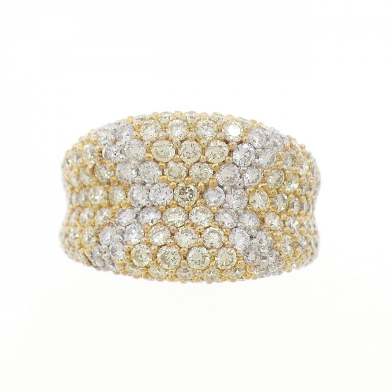 K18WG/K18YG ダイヤモンド リング 2.95CT