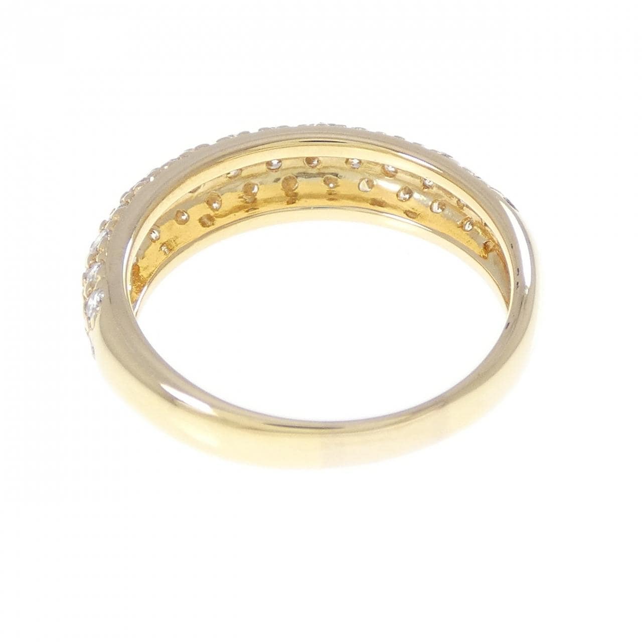 K18YG パヴェ ダイヤモンド リング 0.70CT