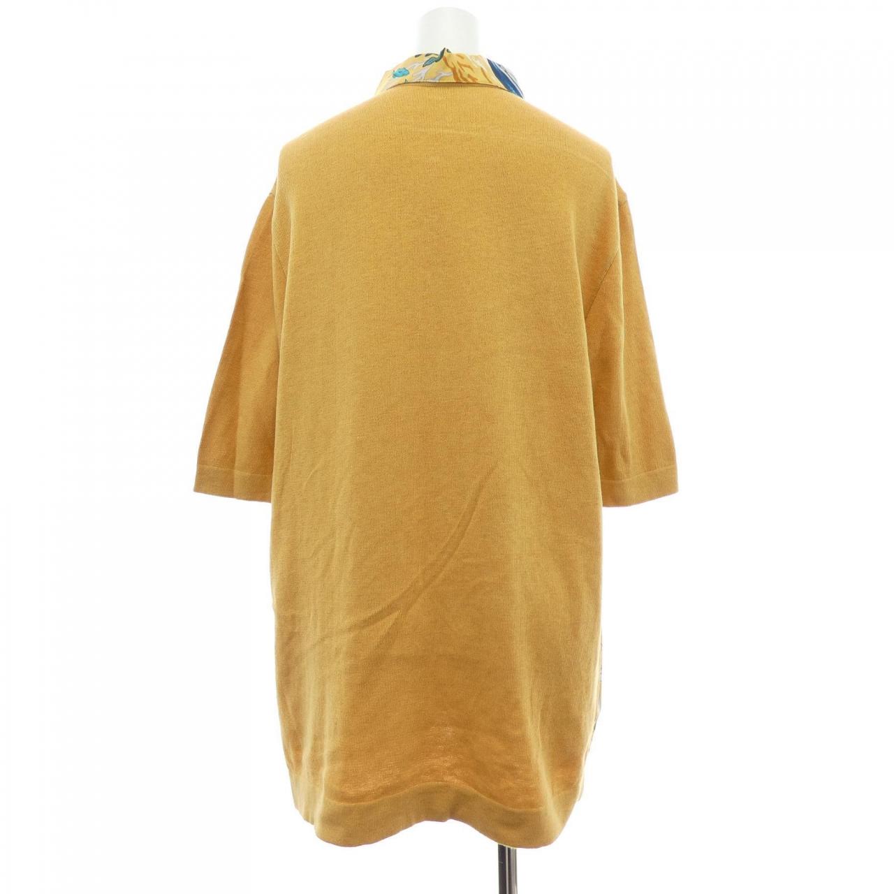 【ヴィンテージ】エルメス HERMES LAVIE PRECIEVSE DE LA MEDITERRANEE ツイルレーヌ. ポロシャツ