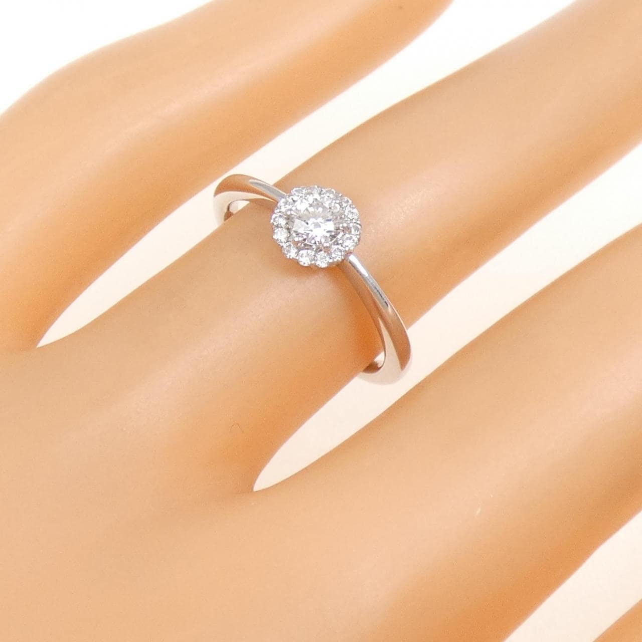 PT950 ダイヤモンド リング 0.166CT