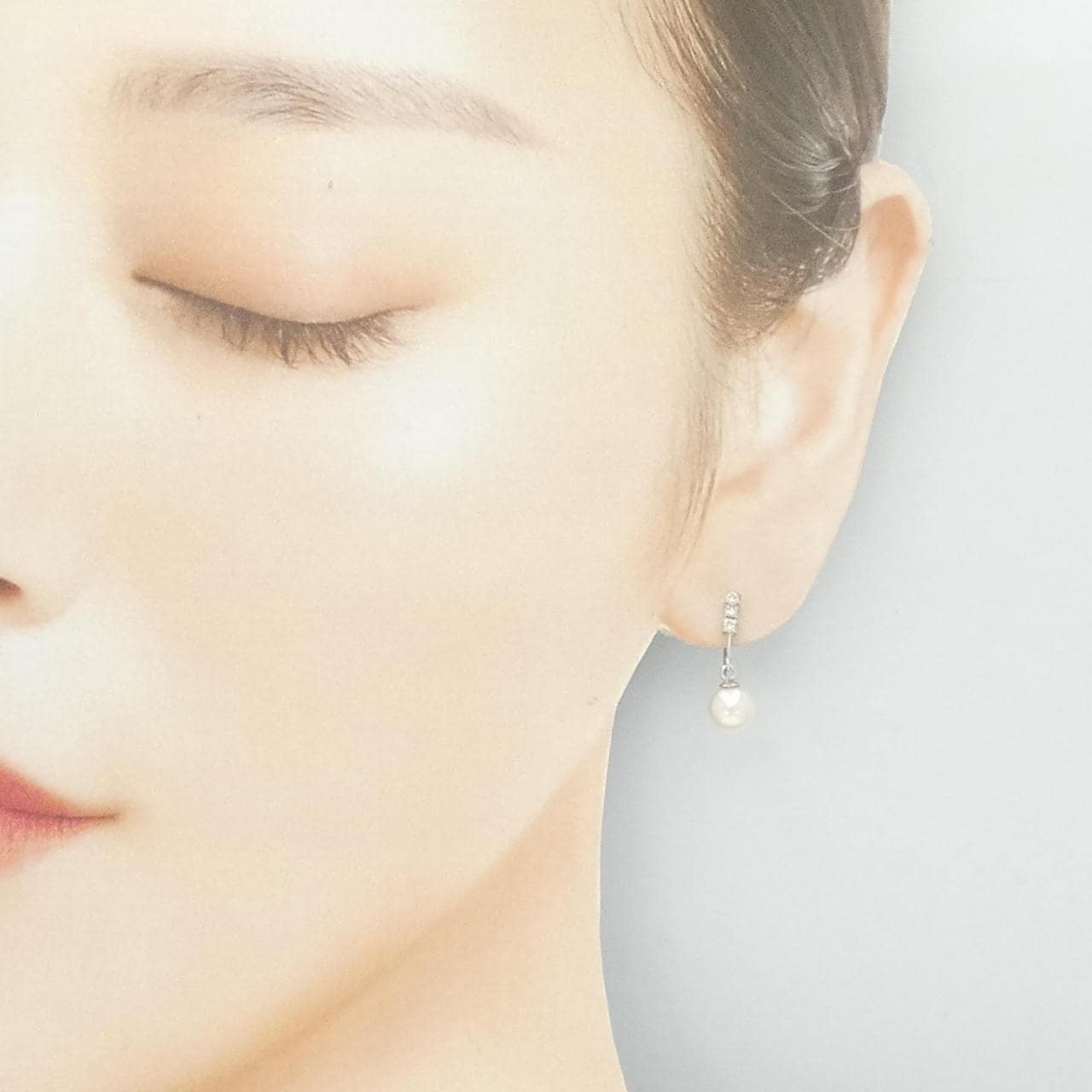 K14WG アコヤパール イヤリング 6.0mm