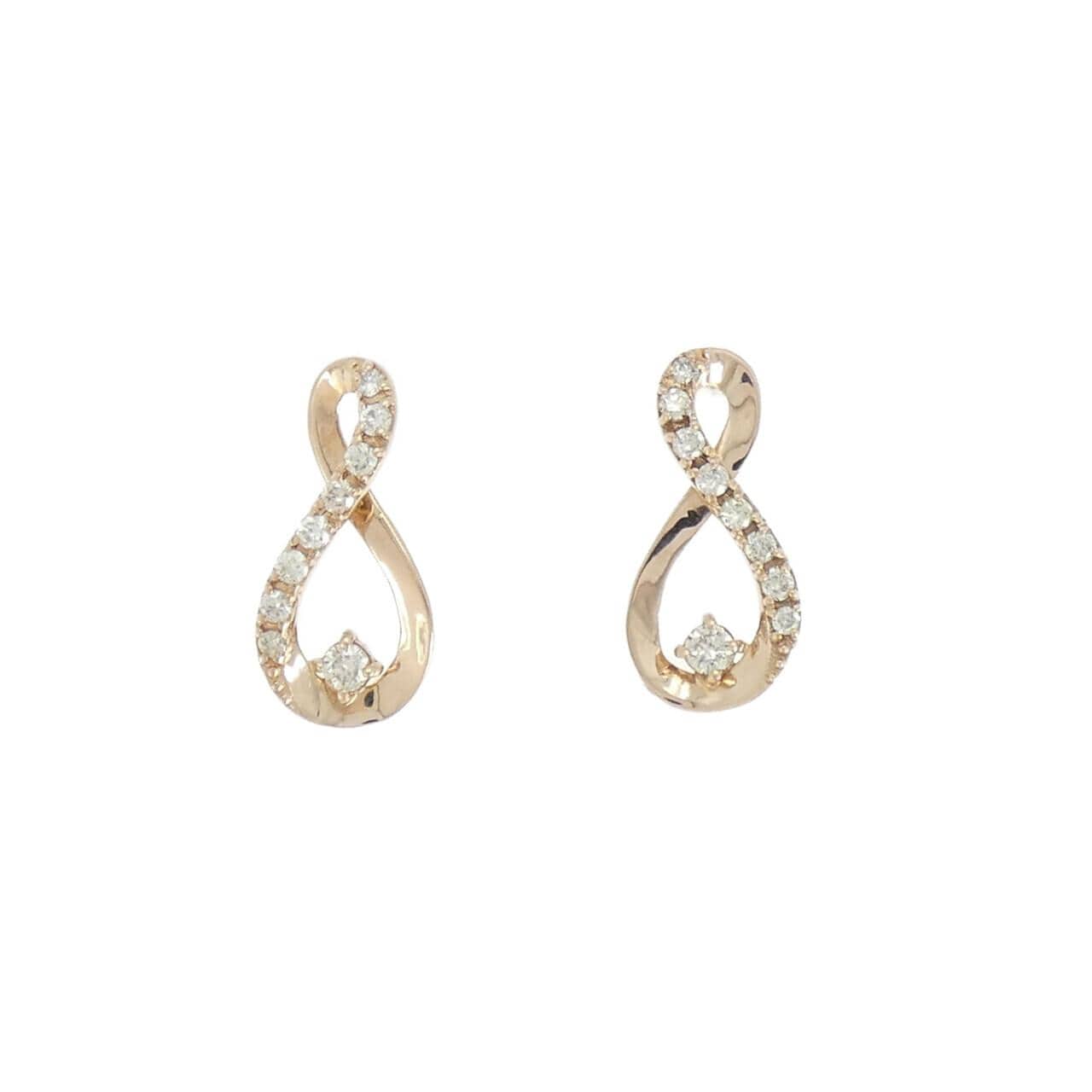 K18PG ダイヤモンド ピアス 0.20CT