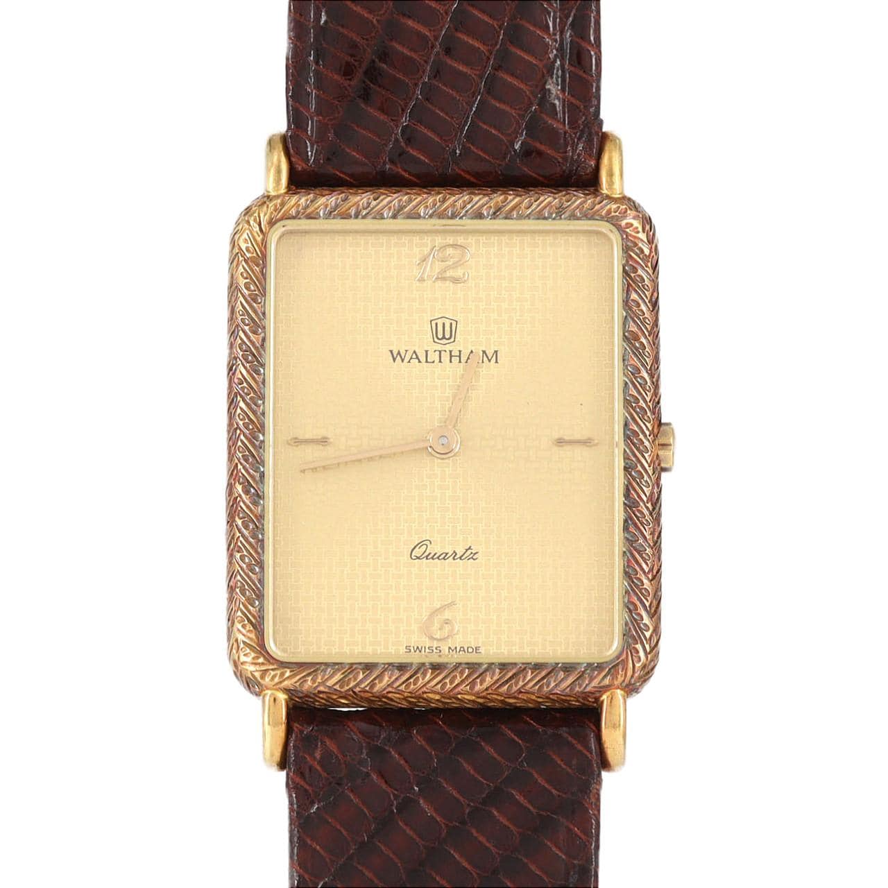 【ノーメンテナンス還元価格】ウォルサム レクタンギュラーケース YG 56010.22 YG クォーツ