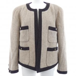 【ヴィンテージ】シャネル CHANEL P08184V04978 96A ノーカラージャケット