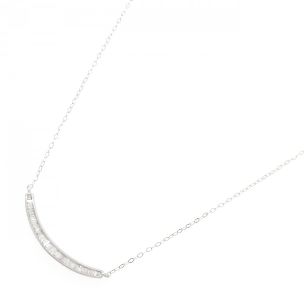 K18WG ダイヤモンド ネックレス 0.20CT