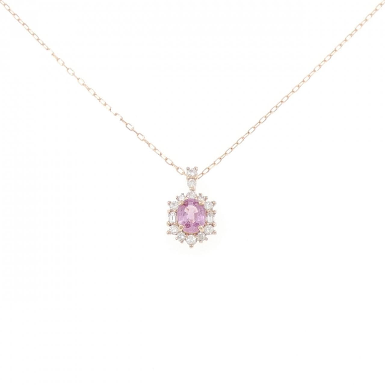 K18PG サファイヤ ネックレス 0.434CT