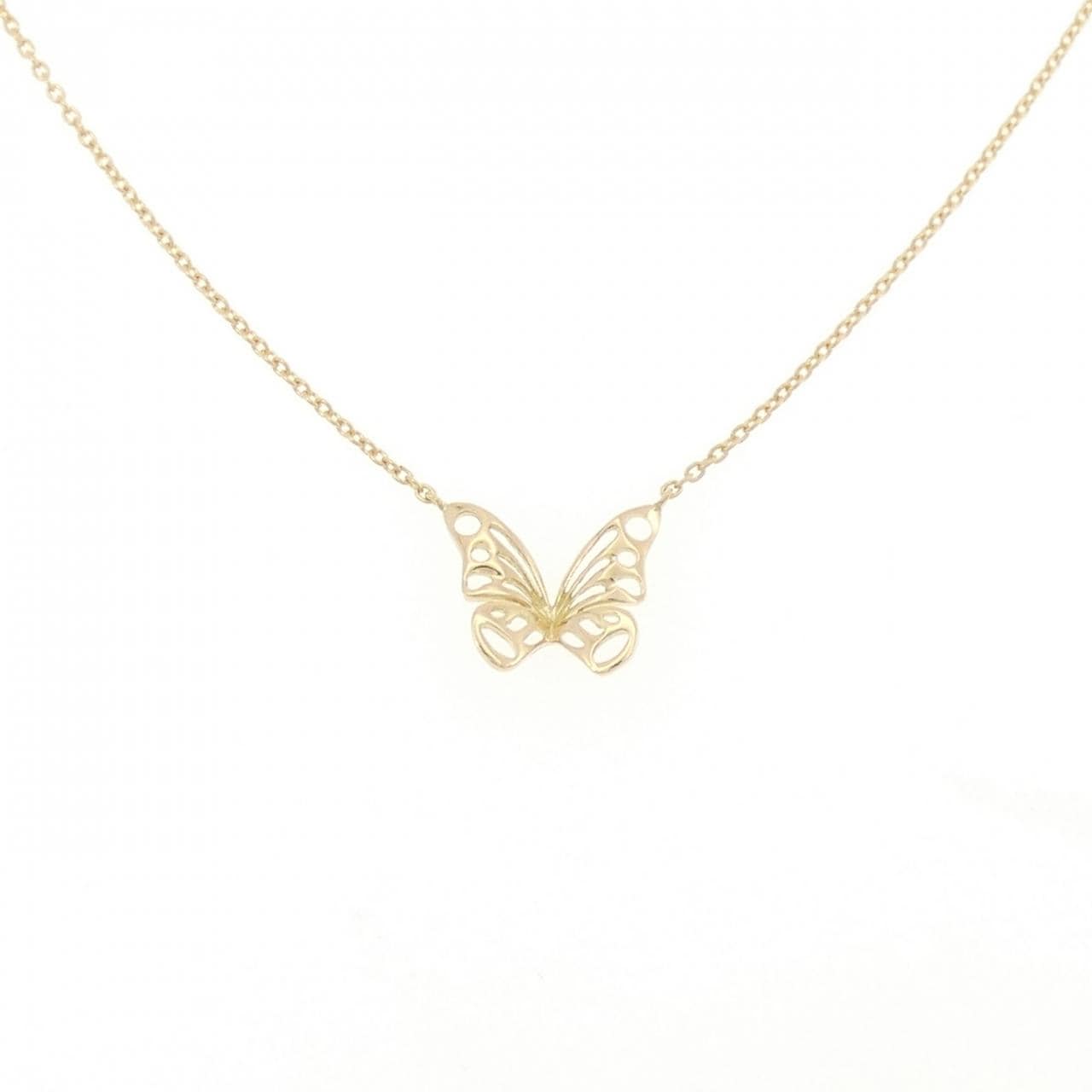 STAR JEWELRY K18YG Butterfly Necklace