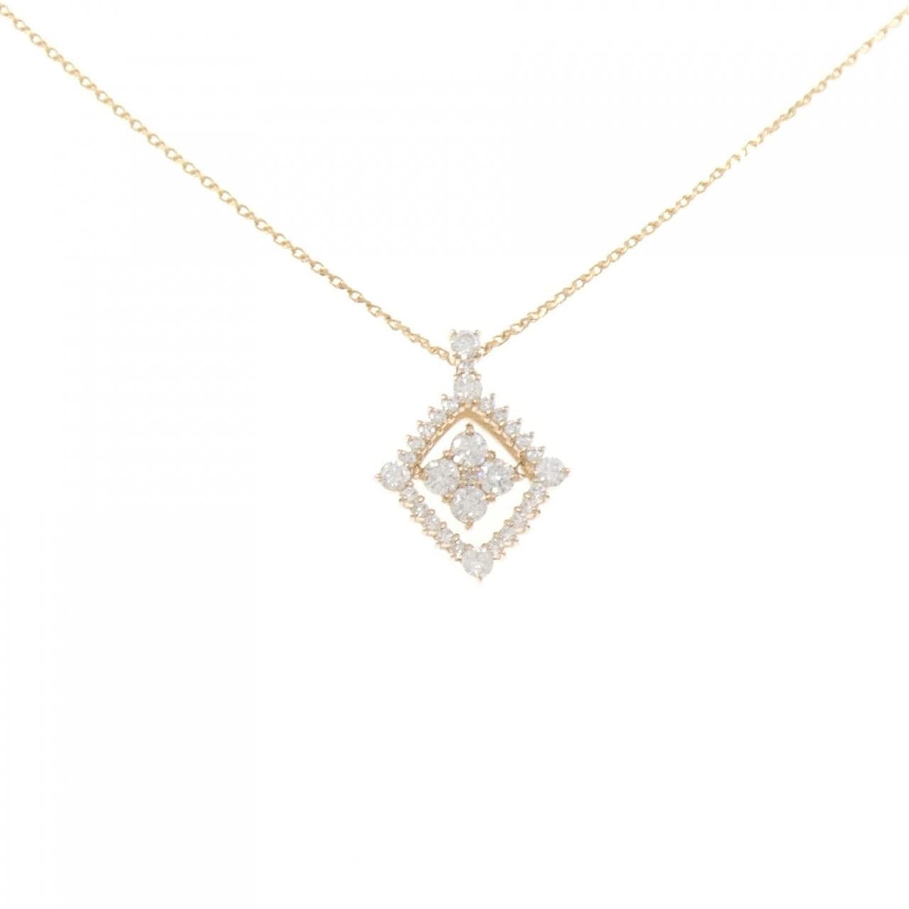 K18PG ダイヤモンド ネックレス 1.00CT