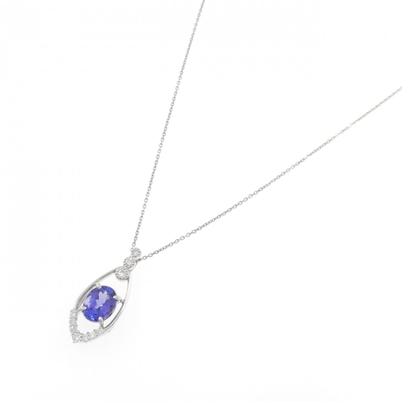 PT900/PT850 タンザナイト ネックレス 1.21CT