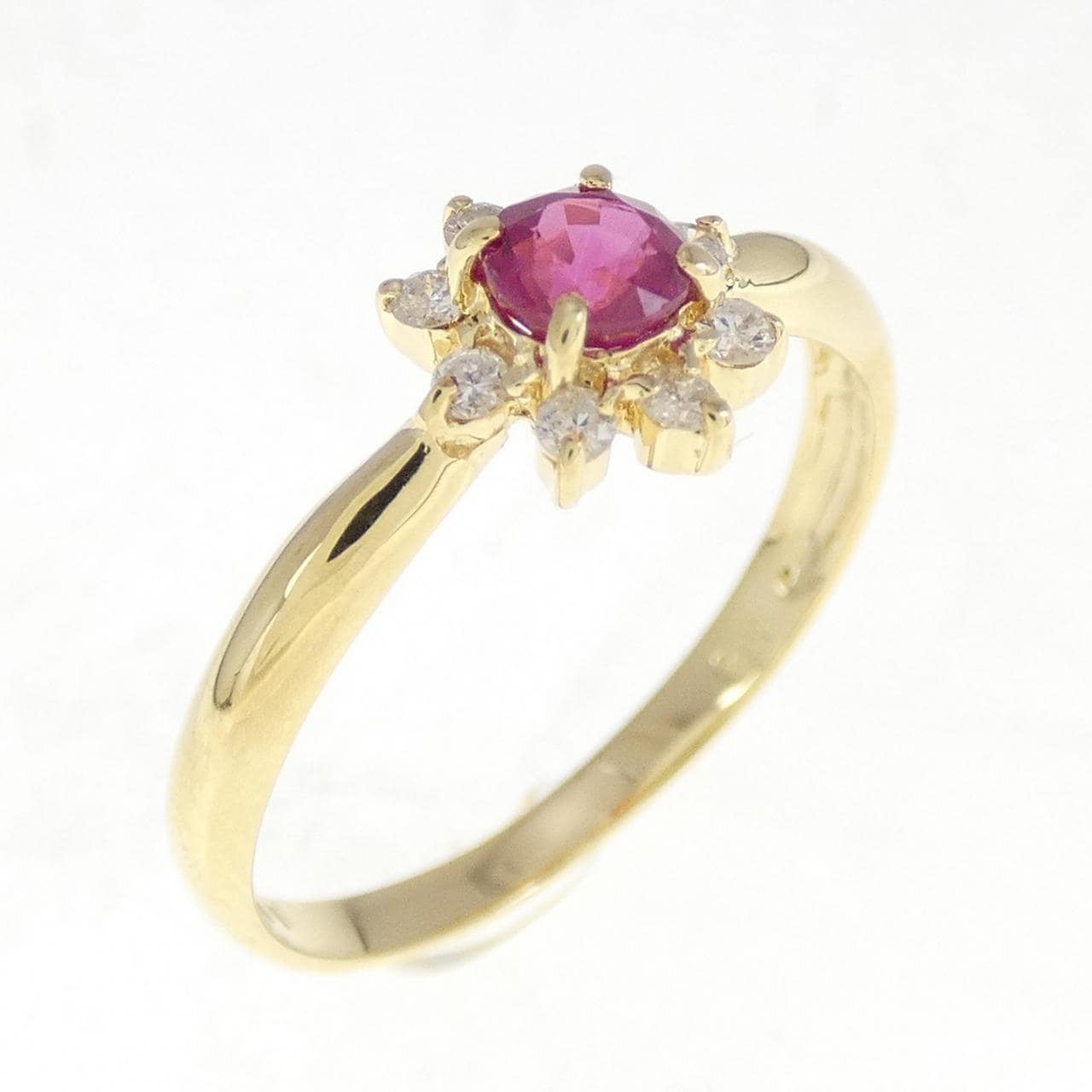 K18YG ruby ring