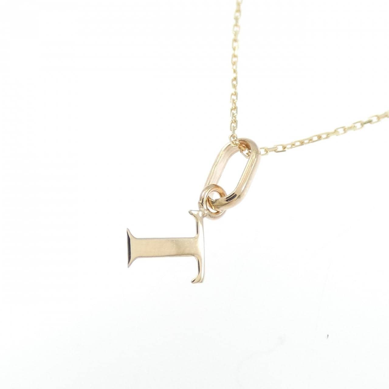 【新品】K10YG イニシャルT ネックレス