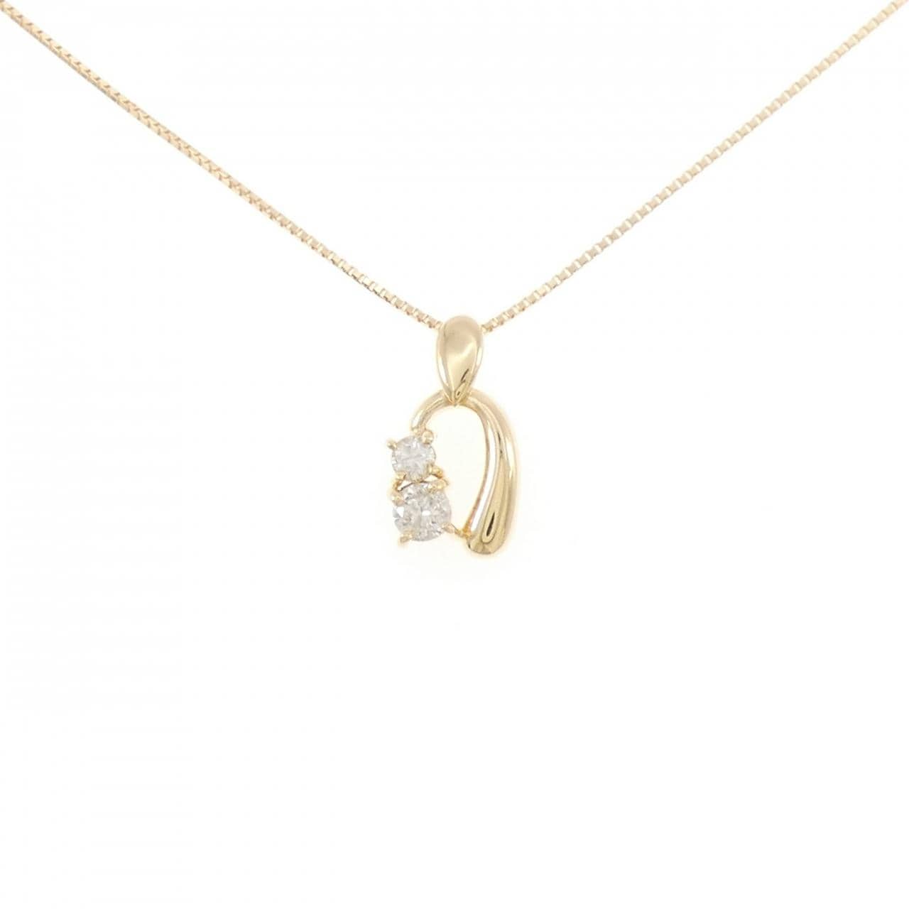 K18YG ダイヤモンド ネックレス 0.20CT