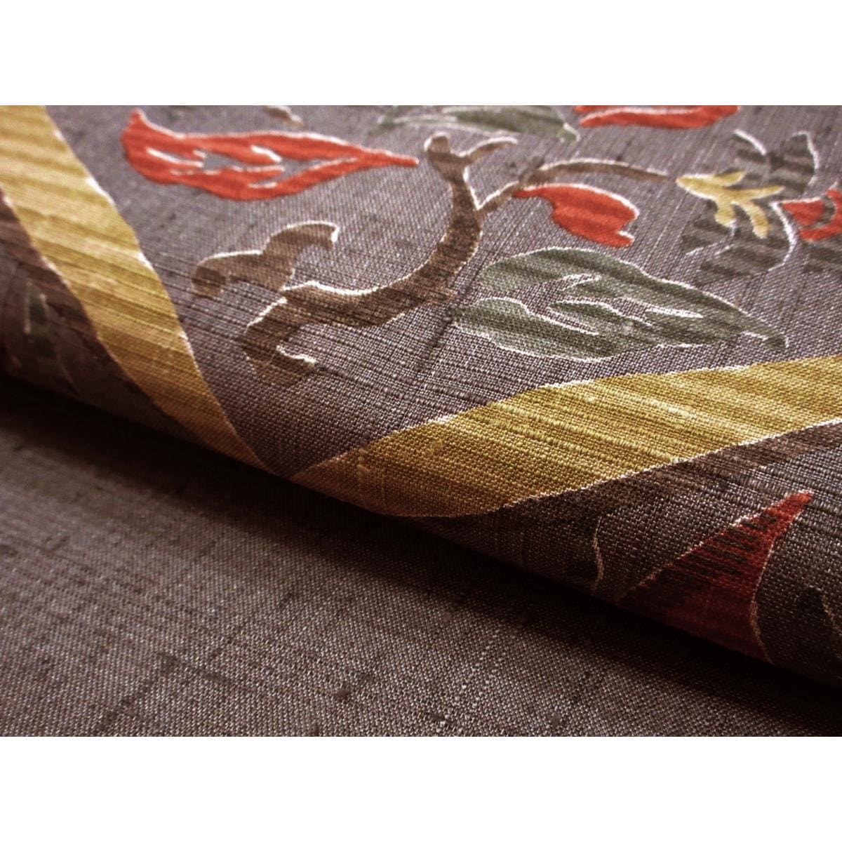 [未使用品] 名古屋腰带染色春亚纺 Zento 图案