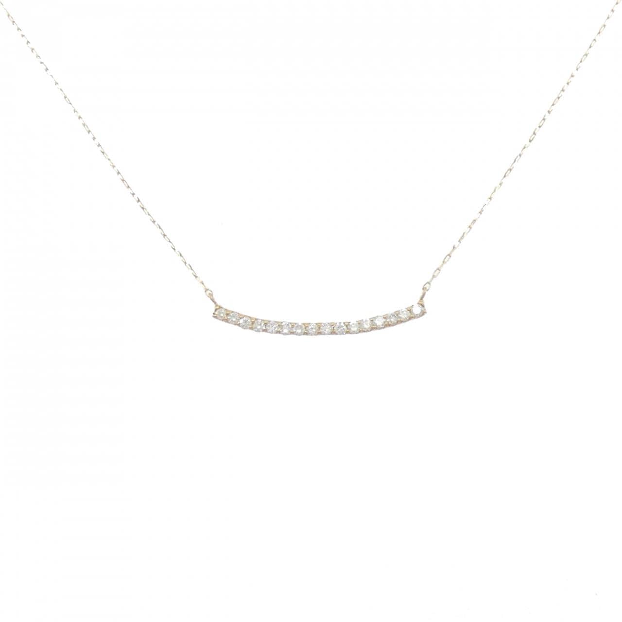 【リメイク】K18YG ダイヤモンド ネックレス 0.20CT