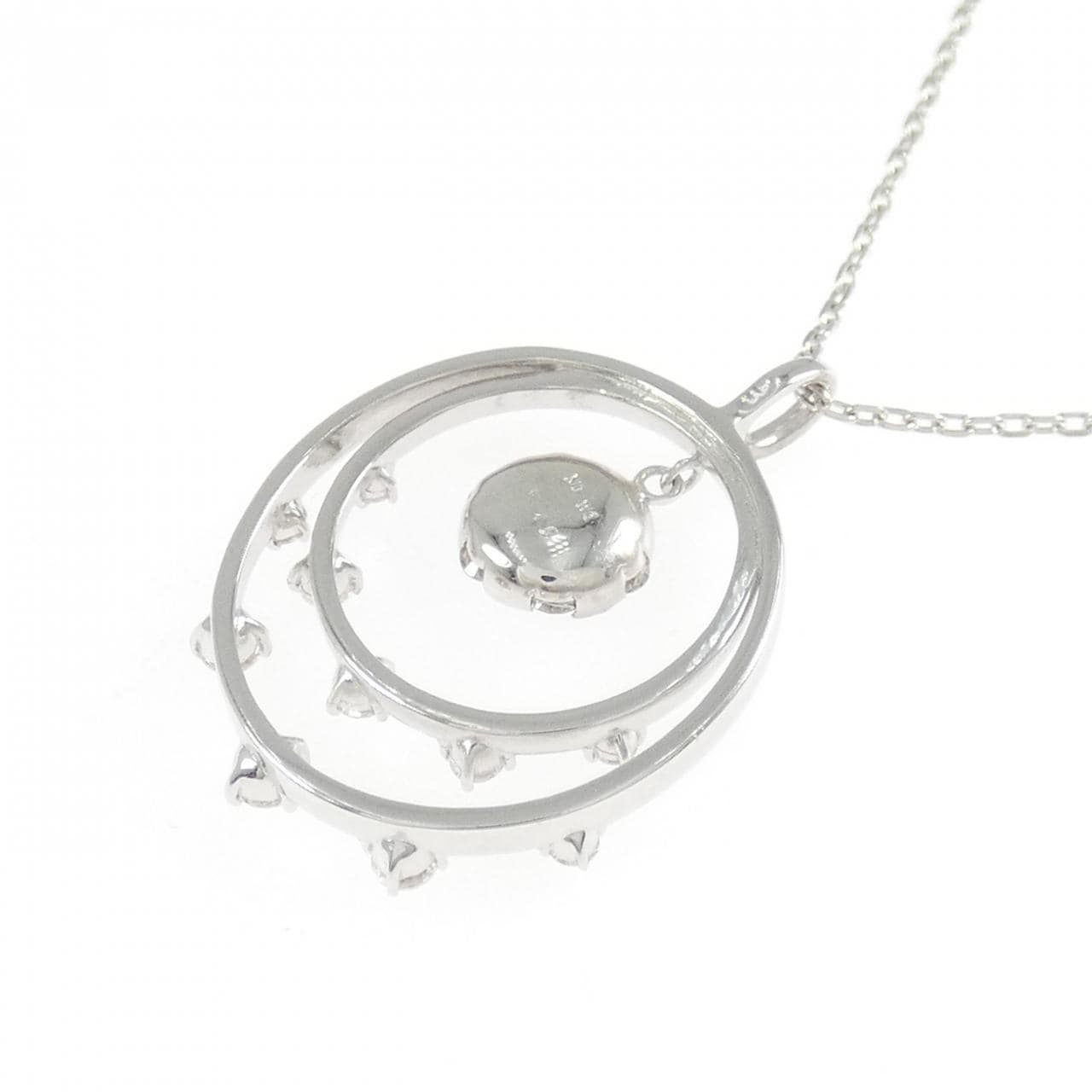 K18WG ダイヤモンド ネックレス 0.40CT