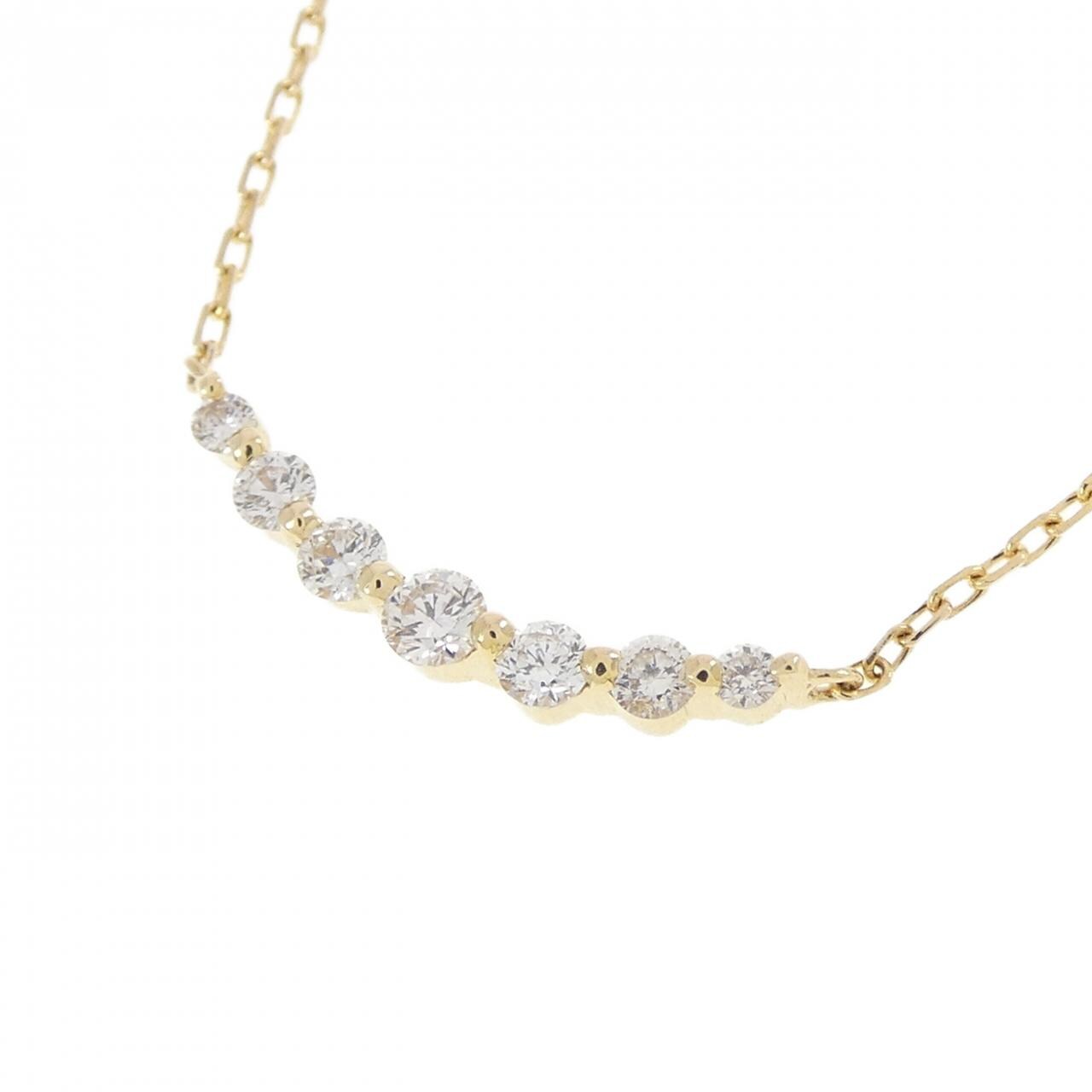 アガット ダイヤモンド ネックレス 0.1CT