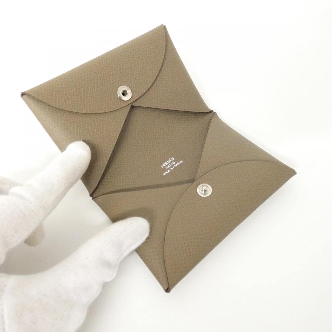 【未使用品】エルメス カルヴィ 044164CK カードケース