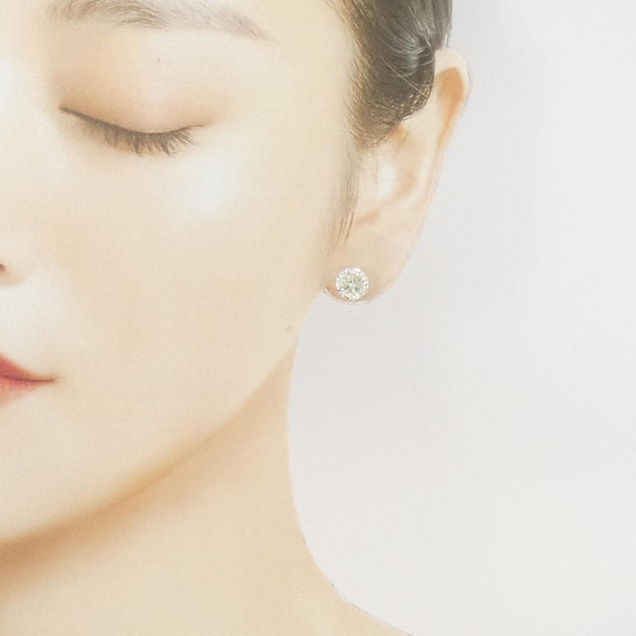 PT/ST鑽石耳環，2.197克拉，2.188克拉，極細，SI1-2淨度，良好