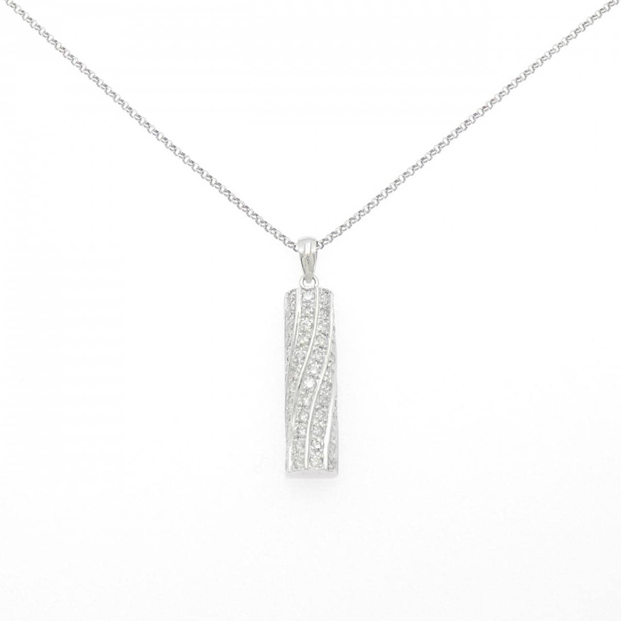 K18WG ダイヤモンド ネックレス 0.71CT