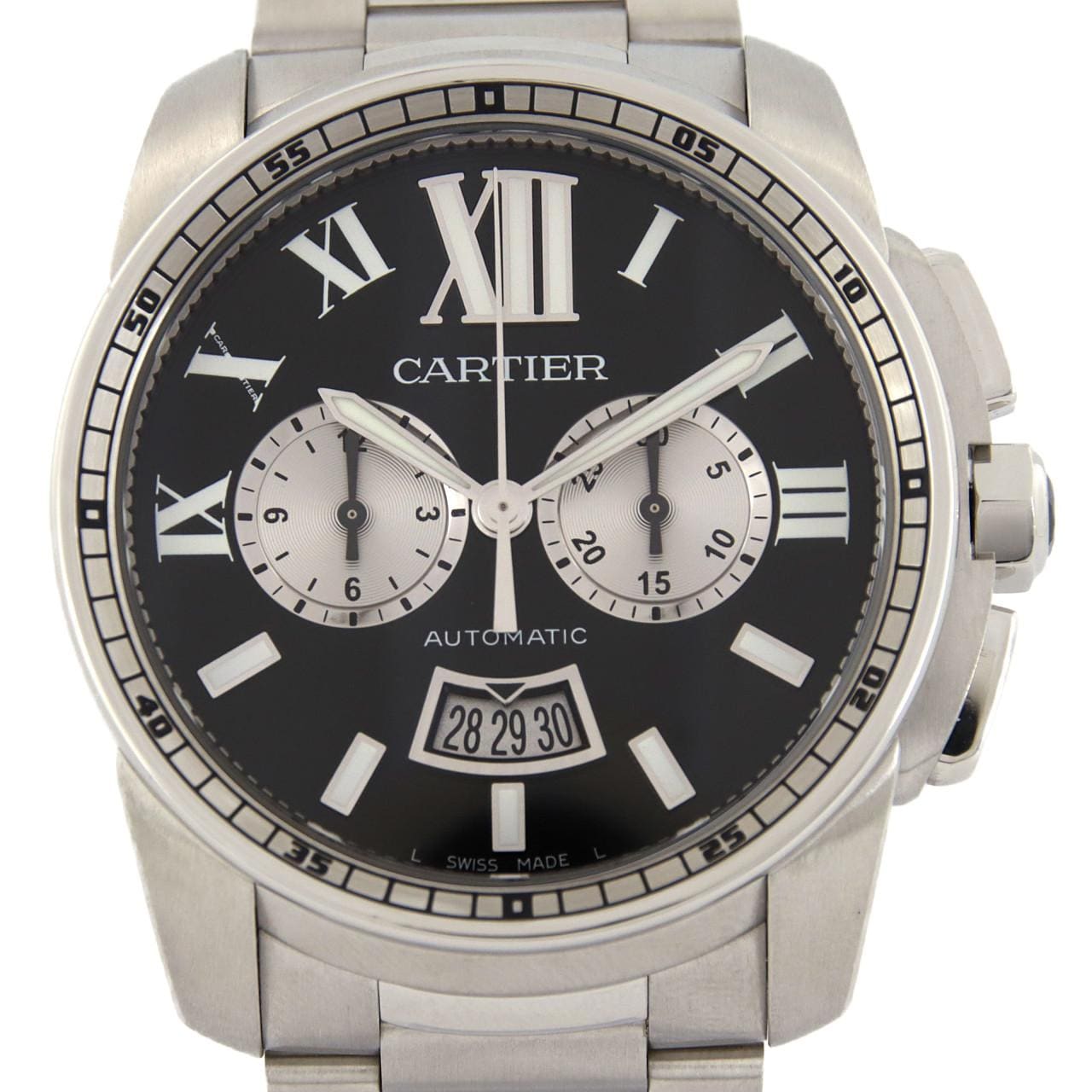 Cartier Calibre de Cartier计时码表 W7100061 SS自动上弦