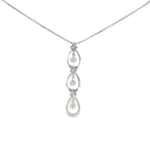 K18WG ダイヤモンド ネックレス 0.70CT