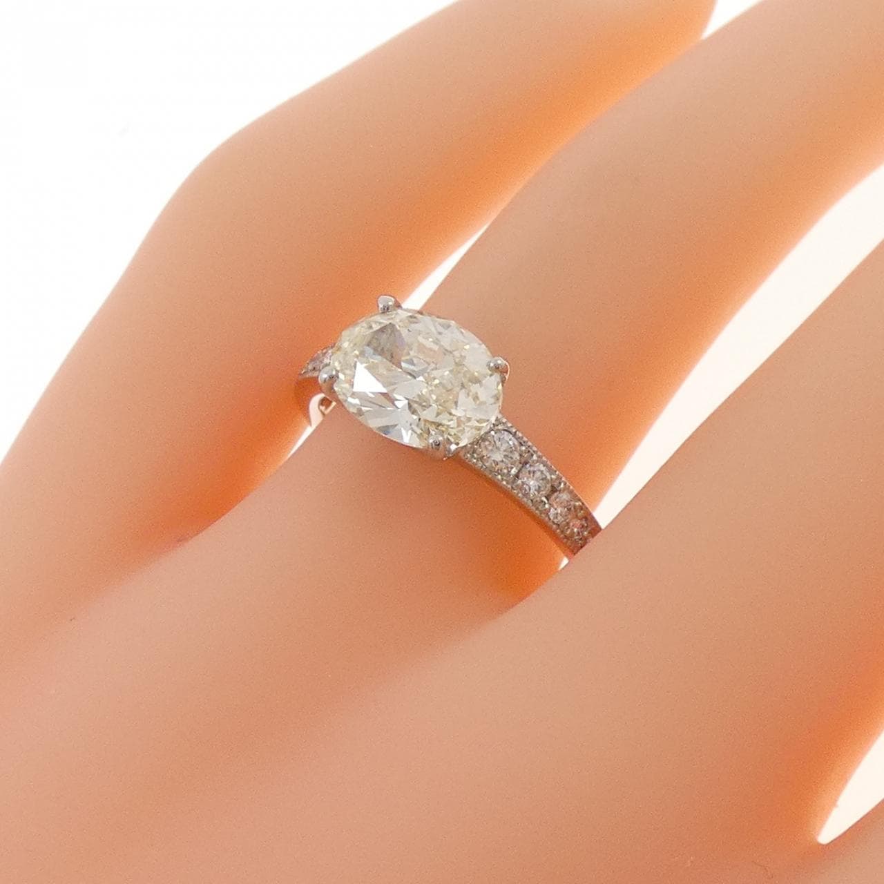 [Remake] PT900 Diamond Ring 2.014CT M SI2 Oval Cut