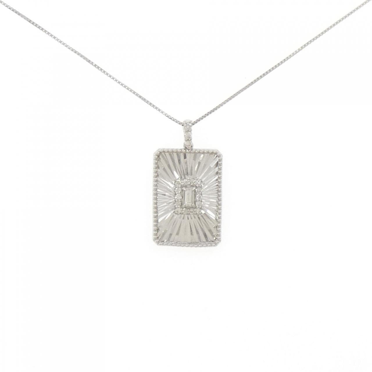 【新品】PT900/PT850 ダイヤモンド ネックレス 0.15CT
