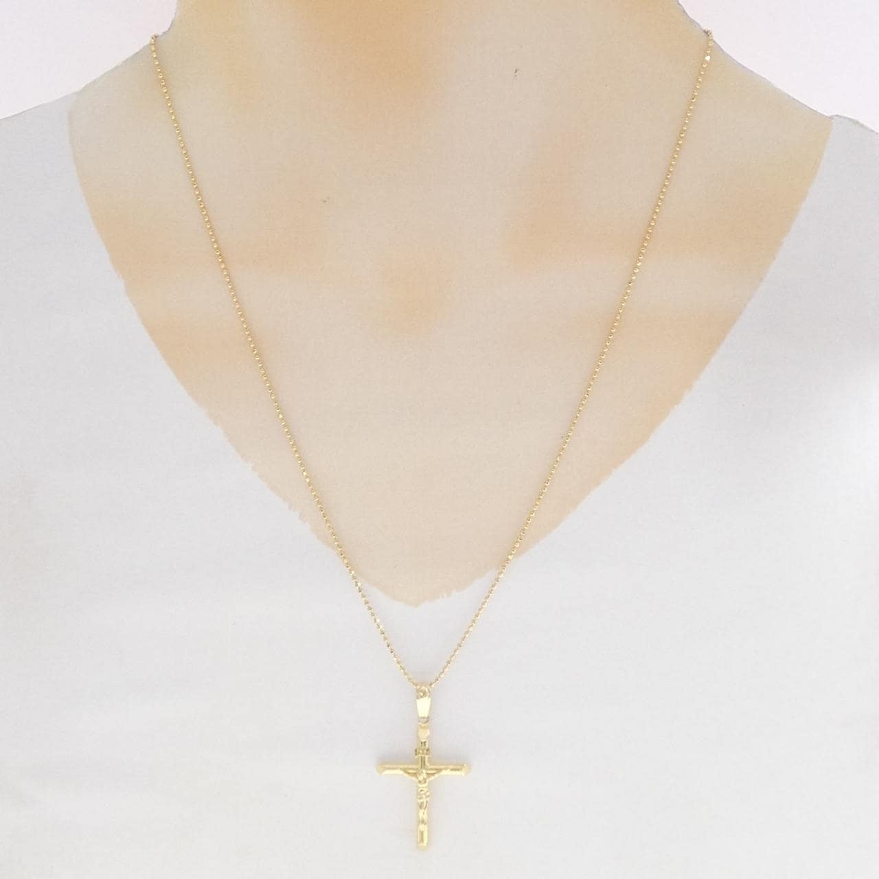 K18YG クロス ネックレス