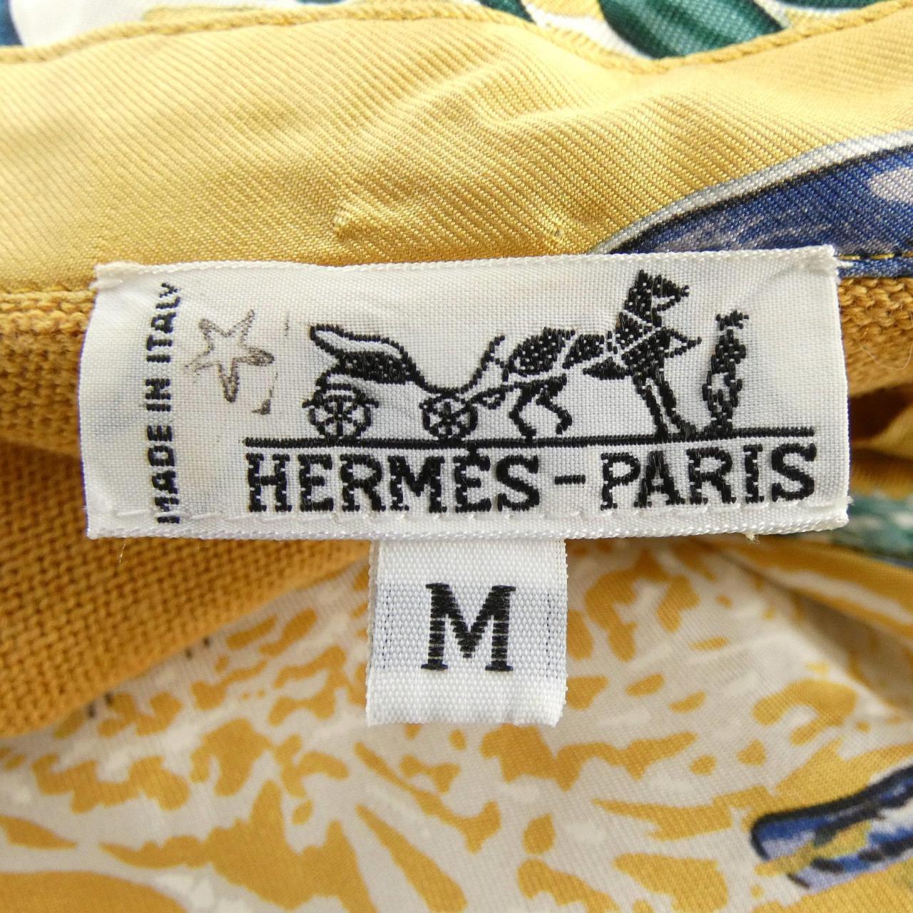 【ヴィンテージ】エルメス HERMES LAVIE PRECIEVSE DE LA MEDITERRANEE ツイルレーヌ. ポロシャツ