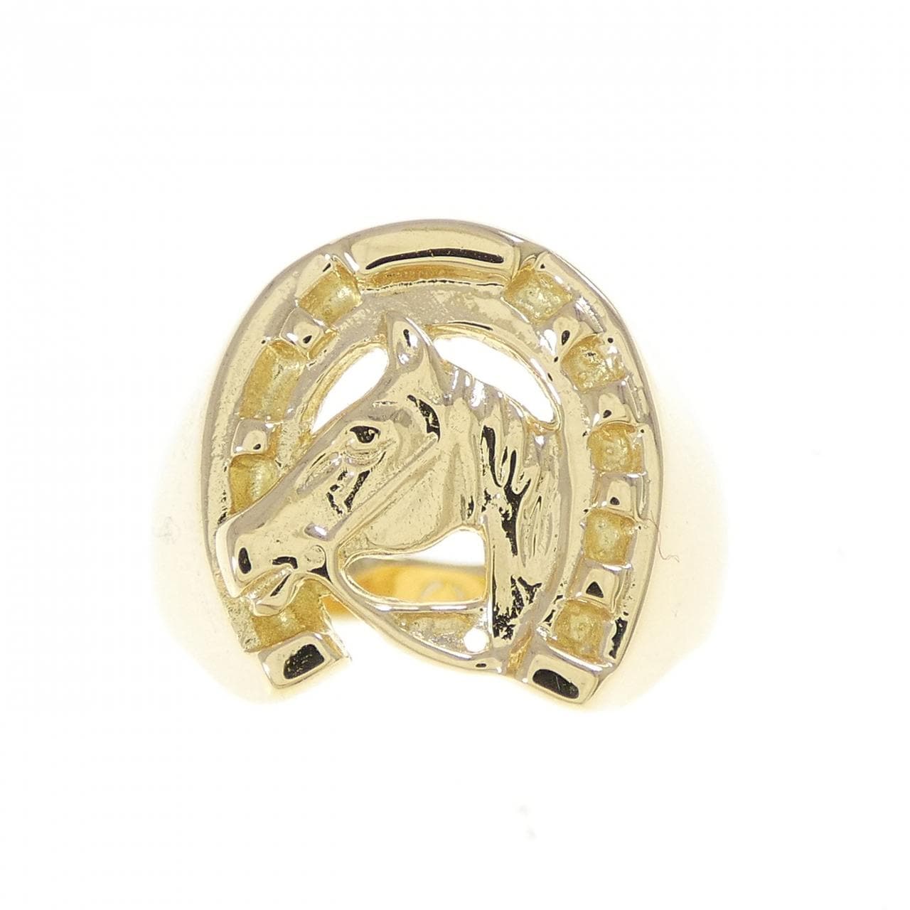 K18YG ホース リング