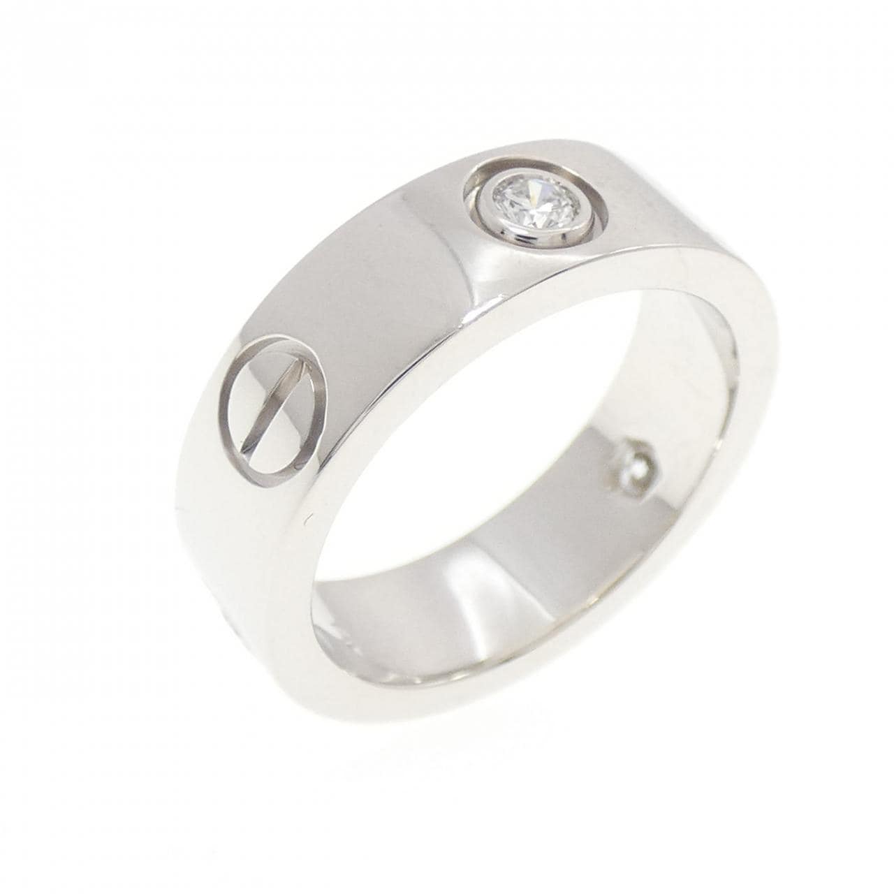 カルティエ ラブ ハーフダイヤ リング