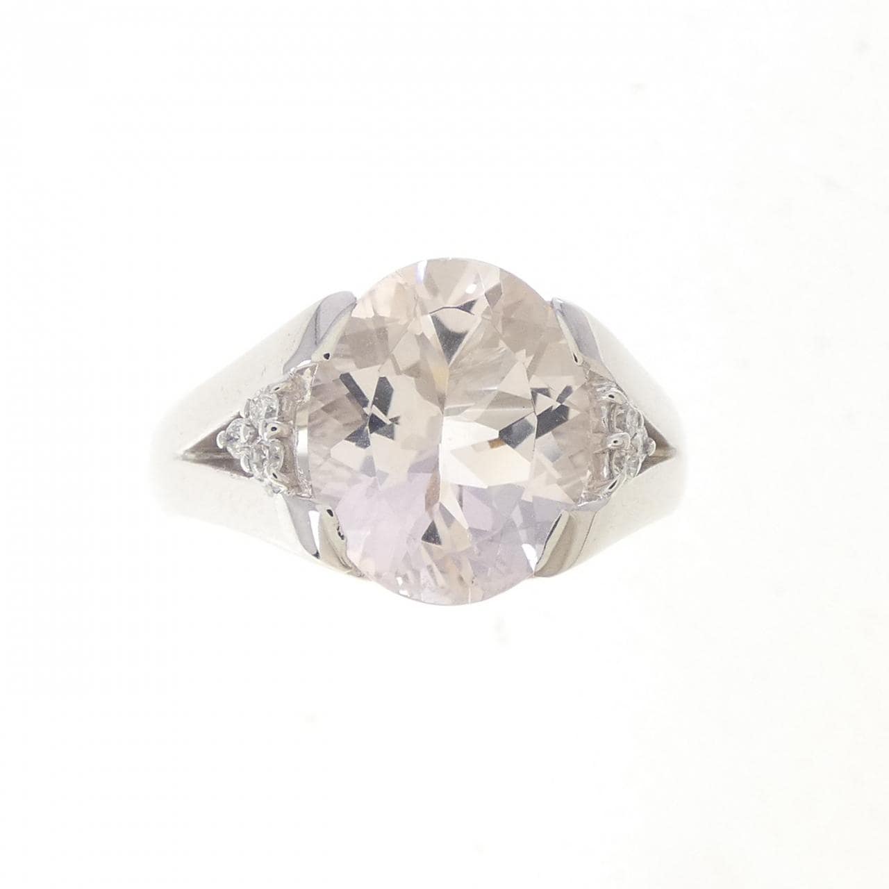 K18WG ベリル リング 3.09CT